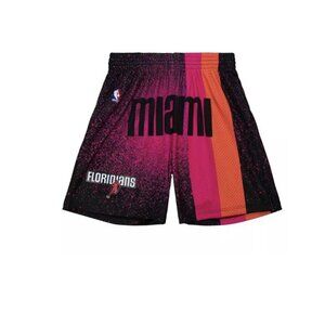 Mitchell & Ness 2005 Miami Heat Floridians Gradient Swingman Shorts Men Size XL